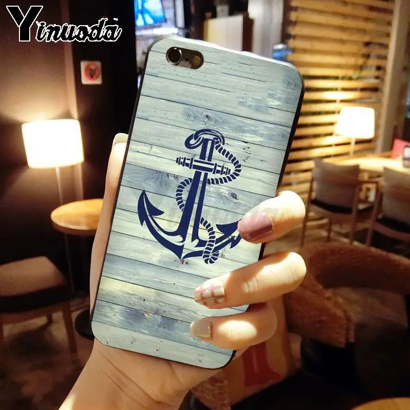 Nautical Tattoo blue boat Anchor Art