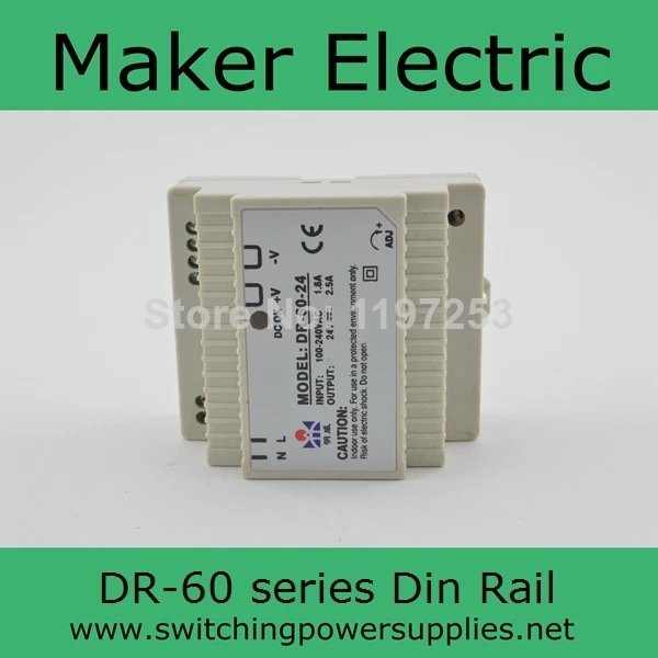 

professional DR-60-12 din rail single output switching power supply 12v 4.5A 60w