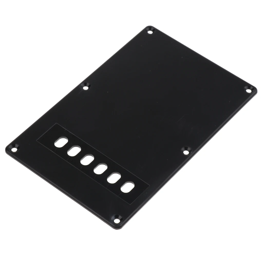 6 Hole Guitar Tremolo Cavity Back Cover Backplate + Neck Plate + 50pcs Pickup Mounting Screws Set