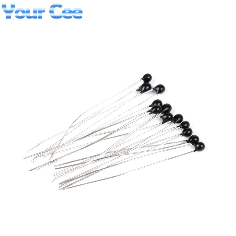 20Pcs Thermistor NTC MF52 103 3950 10K ohm MF52A103J3950 MF52A103F3950 B Value 3950k 1% 3% 5% Thermal Resistor Resistance
