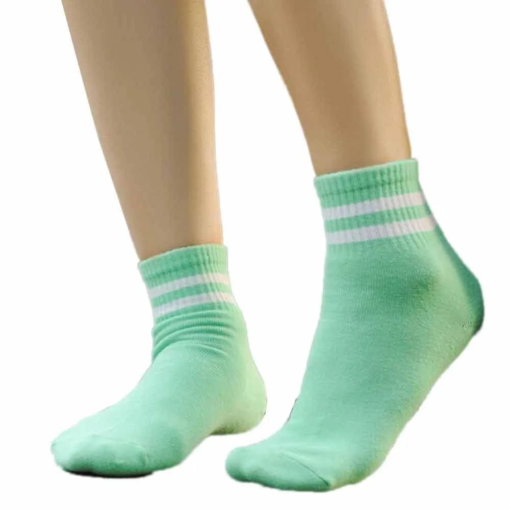 Женские носки в стиле Харадзюку; удобные хлопковые носки в полоску; женские тапочки высокого качества; короткие носки; Oct29