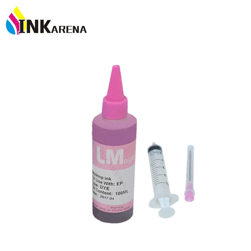 INKARENA 100ml Universal Refill Dye Ink Compatible Replacement For HP for Canon for Brother Epson Lexmark printer Ink