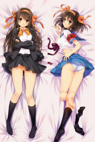 Аниме Suzumiya Haruhi Подушка Dakimakura чехол для обнимающего тела 150 см/59&quot|Наволочка| |