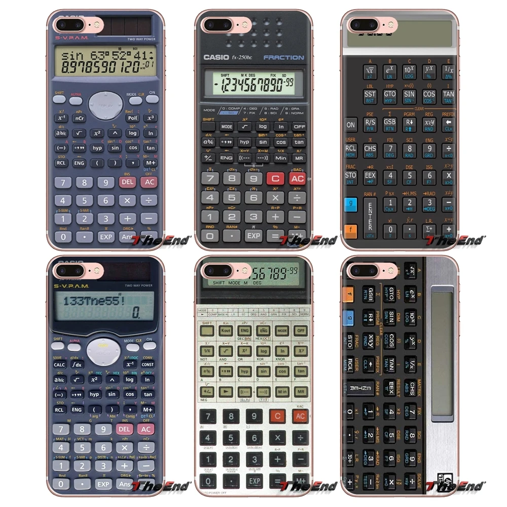 

For iPod Touch Apple iPhone 4 4S 5 5S SE 5C 6 6S 7 8 X XR XS Plus MAX Silicone Skin Cover Retro Classic Calculator Number Luxury