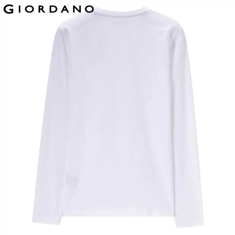 Giordano мужская водолазка с круглым воротом и длинными рукавами,выполненная из натурального хлопка
