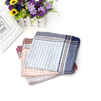 

15pcs Mens 100% Cotton Plaid Pocket Square Hanky Handkerchief 40x40cm
