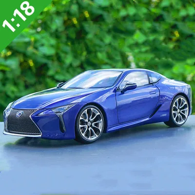 Изысканный подарок 1:18 LEXUS LC500h сплав модель автомобиля, высокая имитация металлическая модель автомобиля, расширенная коллекция и подарок - Цвет: Синий