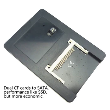 

Factory price CF Compact Flash Type I/II To 2.5 Inch SATA Serial Adapter support RAID with Case