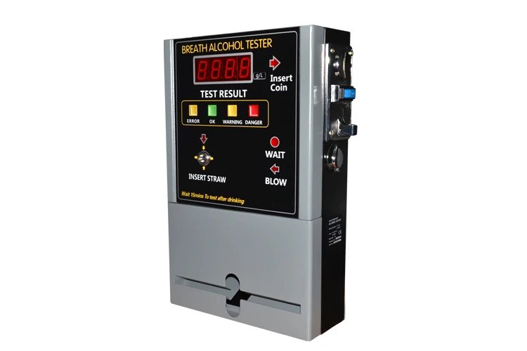 Tempo de Amostragem Segundos a Respiração sobre 5 Respiração Venda Quente Coin-operated Alcohol Tester At809 Contínua. 8 Automóveis e motos