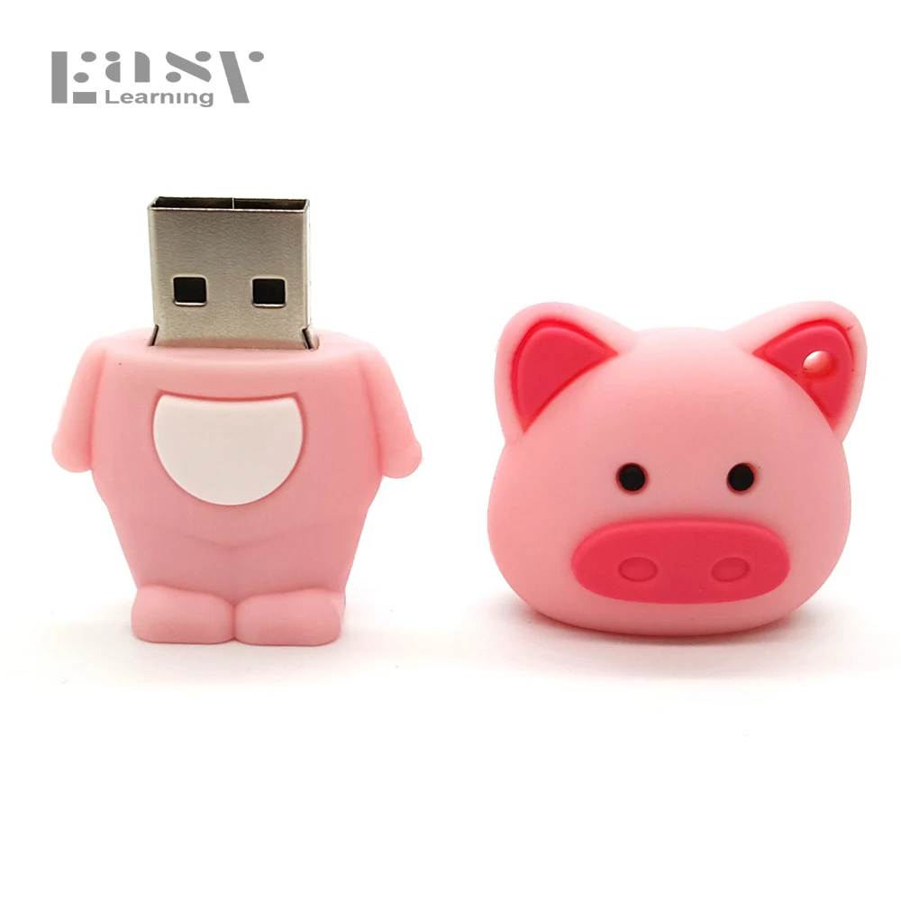 Easy Learning мультфильм модель для свинья Pen Drive 4 ГБ 8 GB 16 ГБ флешка для Миньоны животных флешки usb flash drive флэшка  32 гб Pendrive Gifts