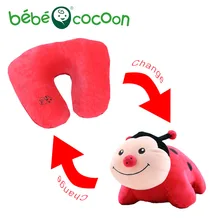 Bebecocoon Mariquita de Peluche convertible Almohada de Viaje