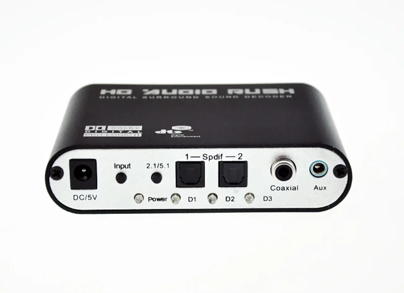 SPDIF/коаксиальный цифровой DTS/AC3 5 1/2.1CH к аналоговому аудиодекодеру преобразователь