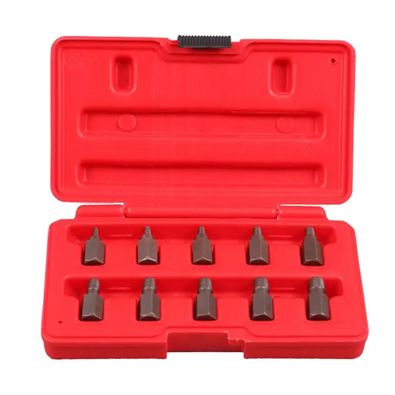 

10pcs Side Damaged Screw Extractor Drill Bit Out Remover Bolt Stud Tool Remove Damaged Screws Slip Teeth Screwdriver