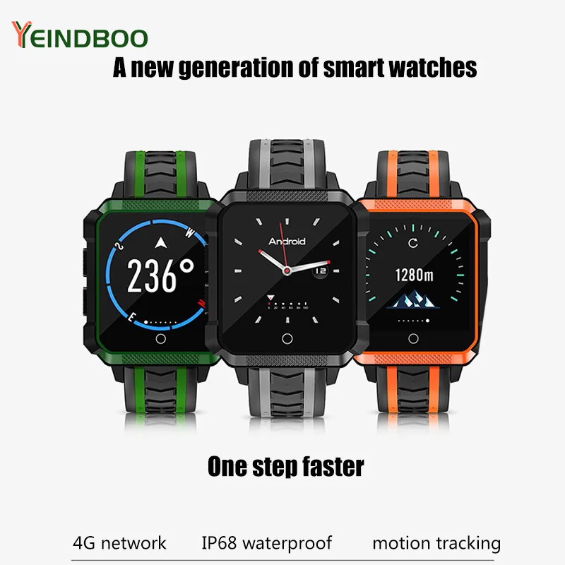 

Smart Watch 4G Card Call GPS Positioning Smartwatch Android IOS Heart Rate Monitor IP68 Motion Tracking
