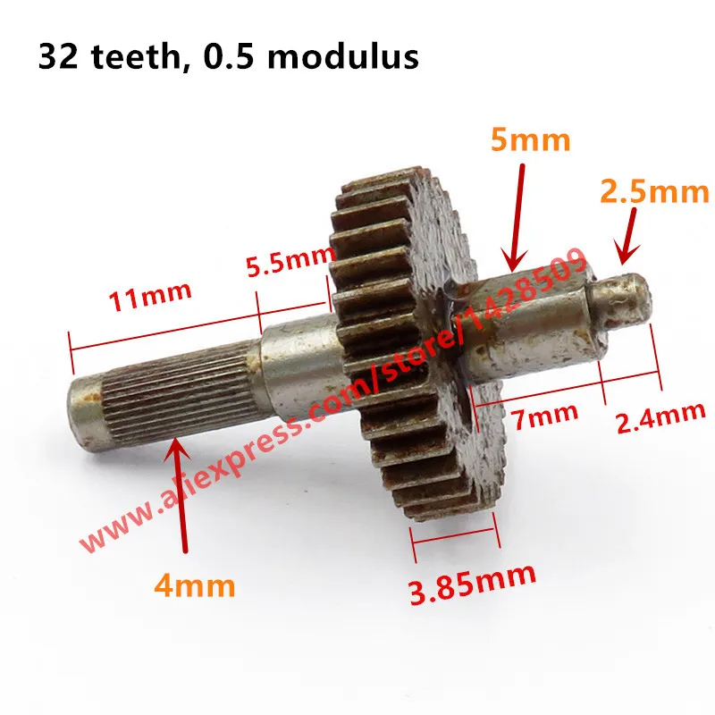 2 шт. редукции металла Шестерни s 0,4/0,45/0,5 Модуль Шестерни DIY Микро Мотор передачи Запчасти Шестерни коробка вязка Запчасти