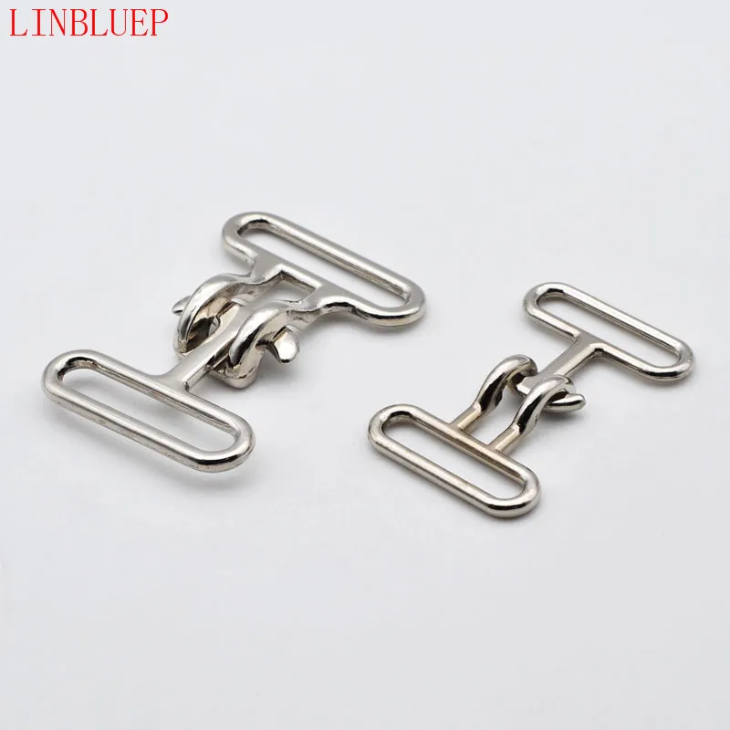 5Pcs Metal Arts Hook Eyes Clasp Waist Extenders Sew on Garment Sewing