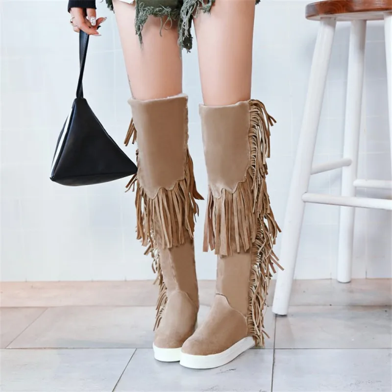 fringe boots cheap