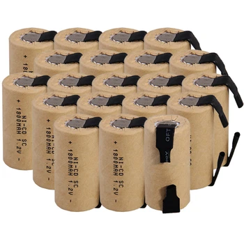 

Lowest price 20 piece SC battery 1.2v batteries rechargeable 1800mAh nicd battery for power tools akkumulator