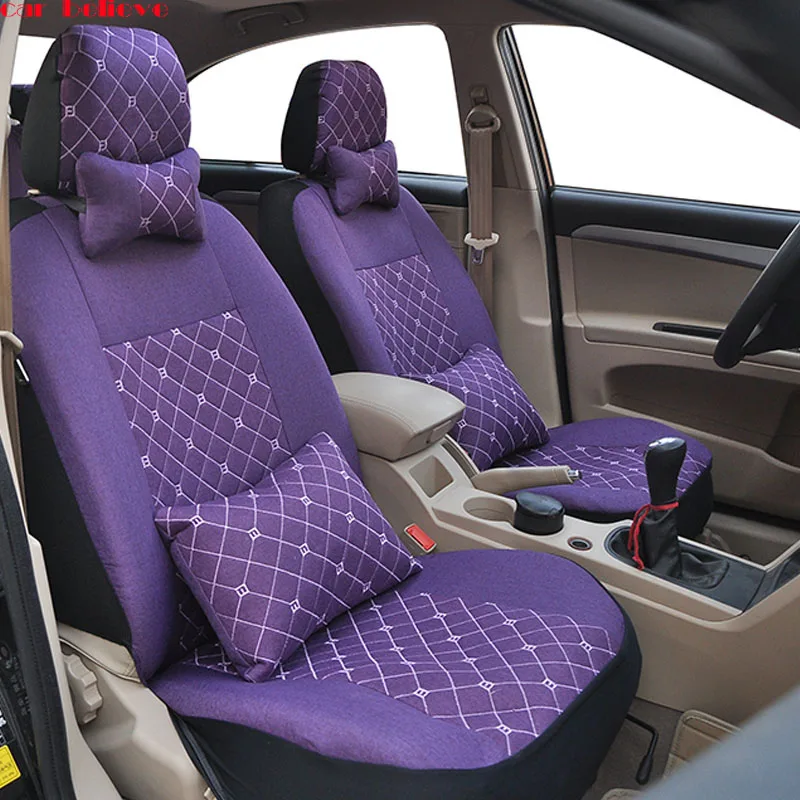 

Car Believe car seat cover For hyundai solaris 2017 creta getz i30 accent ix35 i40 accessories cover for vehicle seat protector
