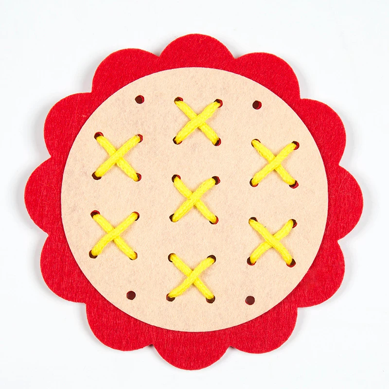  Montessori Educational Toys for Children Early Learning Kindergarten DIY Manual Weave Cloth Teachin - 33015538586