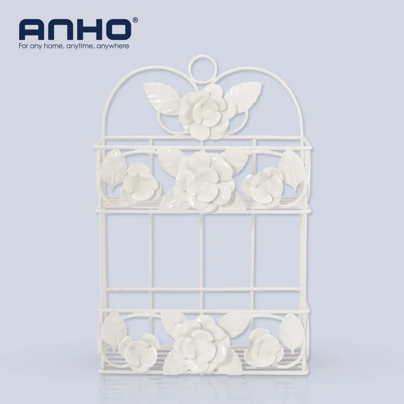 

European style garden iron double deck storage rack