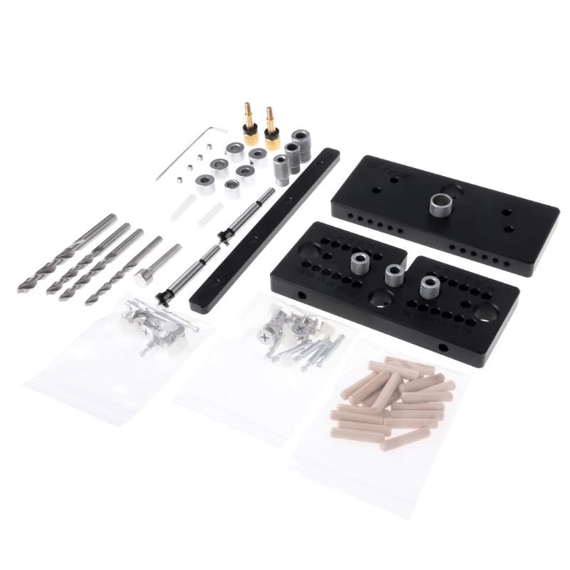 

3 In 1 Dowelling Jig for Furniture Fast Connecting Cam DIY Woodworking Tools #Aug.26