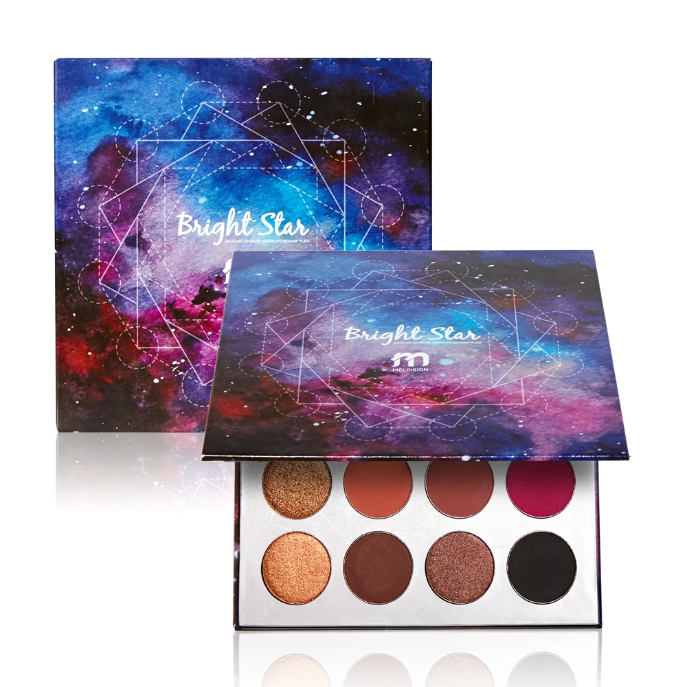 

16-color Matte & Shimmer Eye Shadow Palette Women Big Eyes Makeup Glitter Eyeshadow Powder Kit Brighten Luminous Shadows 1 Set