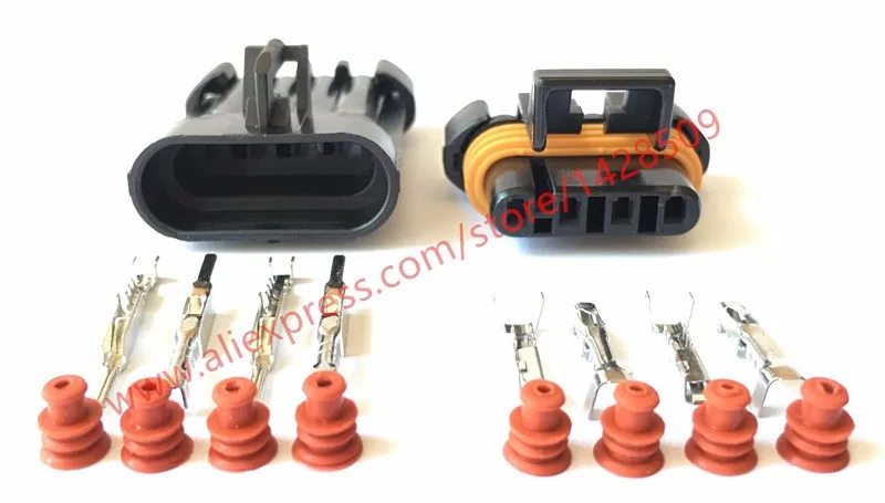 

20 Sets 4 Pin Delphi Oxygen Sensor Plug O2 Automobile Connector For BUICK DLX Haima 12162144 12162102 150 Series