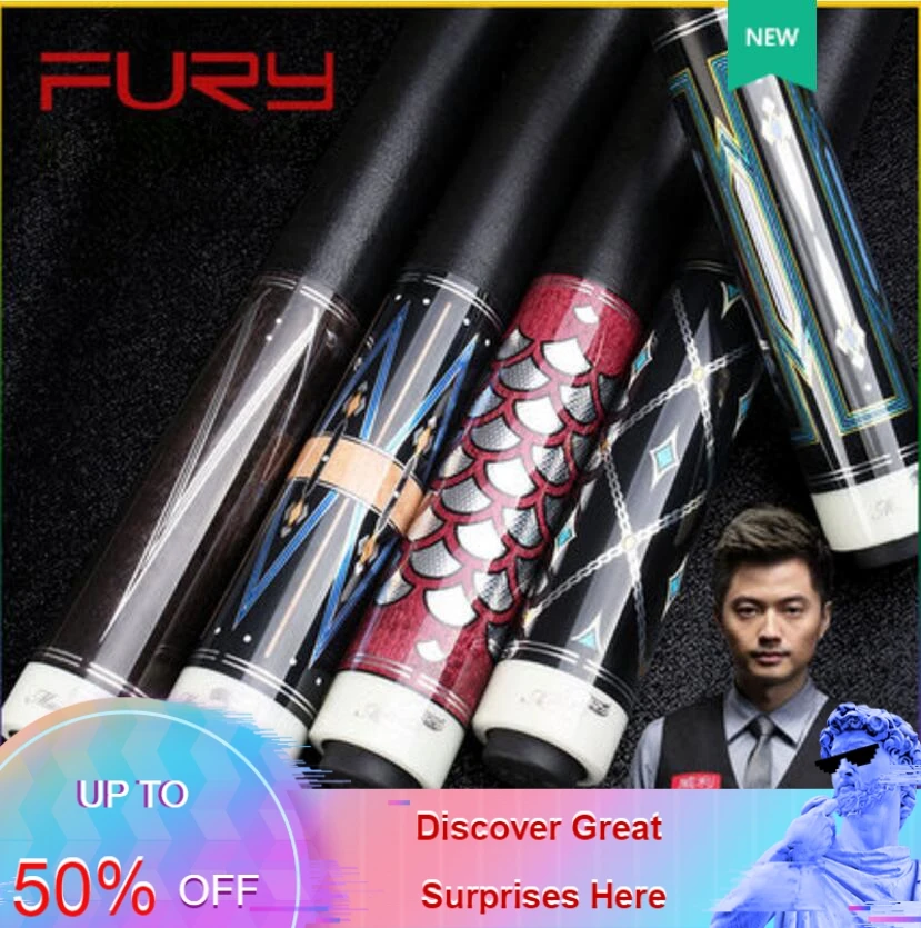 

New FURY GC Series Billiard Pool Cue Stick Kit 13mm Tip Maple with Pool Cue Case Set Offer Combination Professional Billar 2019
