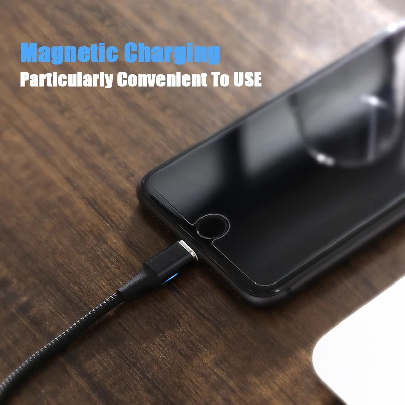 Магнитный зарядный кабель 3A Micro USB Type C для iPhone X Samsung Xiaomi провод зарядки телефонов