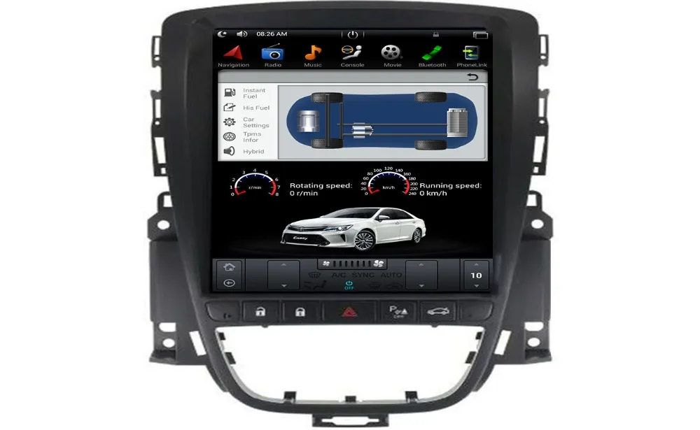 Excellent Tesla Style Android 7.1 Car No DVD player GPS Navigation Stereo For OPEL Vauxhall Holden Astra J 2010-2013 multimedia 1