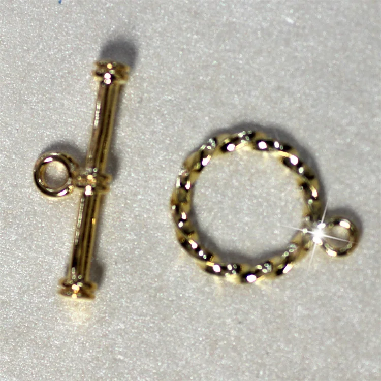 high quality jewelry components rope toggle gold easy jewelry making
