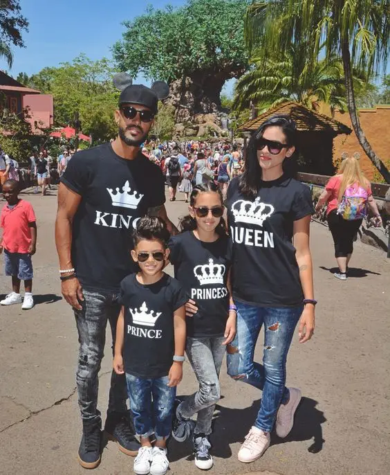 

OKOUFEN NEW KING QUEEN Letter Printed Couple Tops New Fashion PRINCE PRINCESS Family Tee Tshirt Short Sleeve T Shirt Drop Ship
