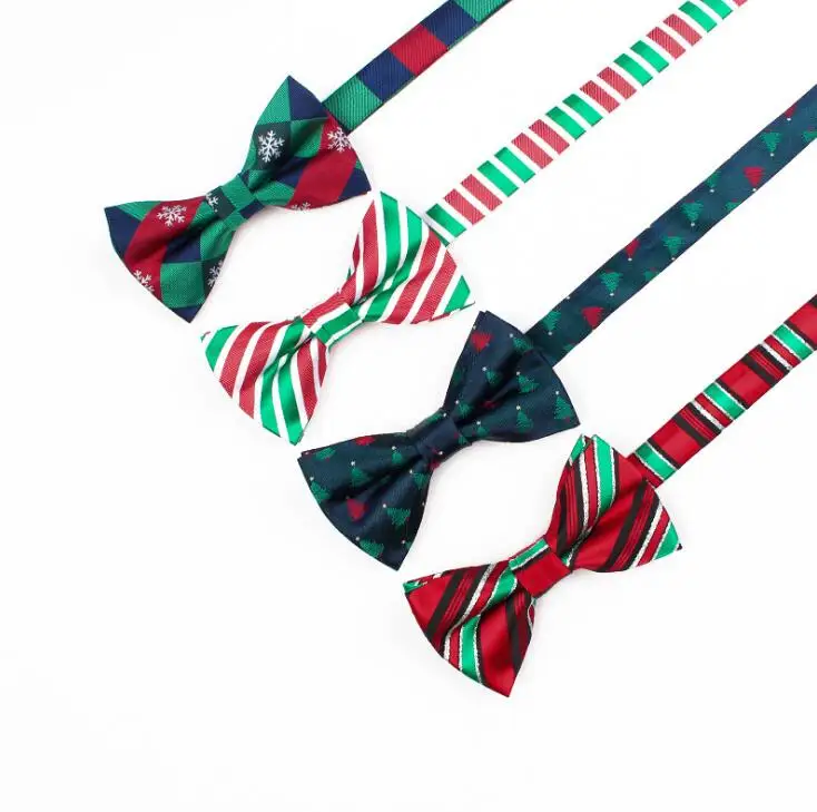 RBOCOTT Рождество Модный галстук-бабочка Bowties для мужчин фестиваль интимные аксессуары Новинка ёлки Снежинка костыль узор