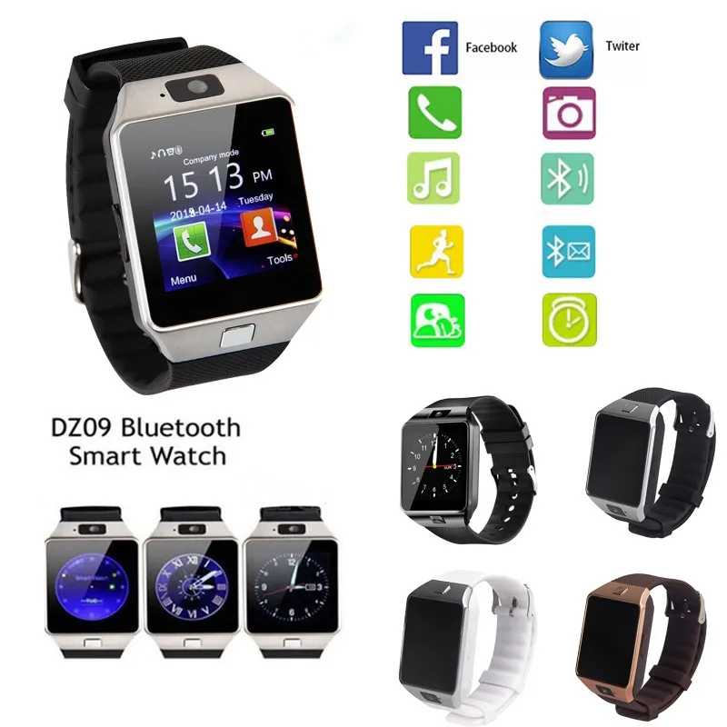 

SOGRACE DZ09 Smart Watch for Android Phone Men Watches Relogio 1.54" Touch Screen HD Camera Bluetooth For SIM/TF Digital Watch