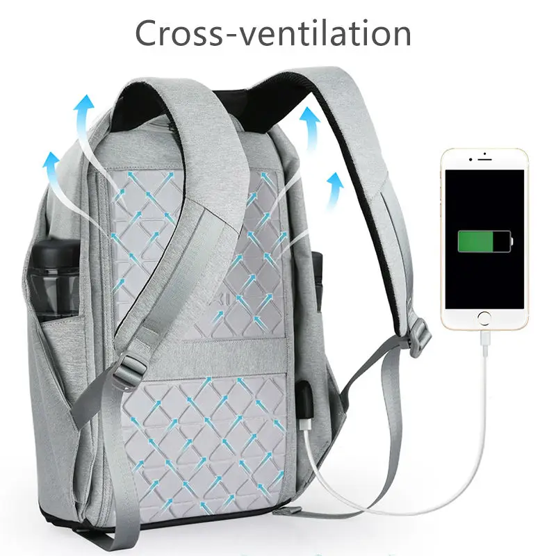 Anti Theft Backpack Travel Bags With Usb Charger Cut Proof Hidden Anti Theft Backpack Travel Bags With Usb Charger Cut Proof Hidden Zipper Secret Pockets Cases For Laptop Mobile Phone Cup In Smart Accessories From