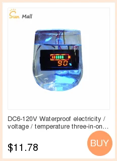 DC100V 50A красно-синий мини 0,28 дюйма светодиодный Вольтметр Амперметр Вольт Амперметр индикатор напряжения тестер