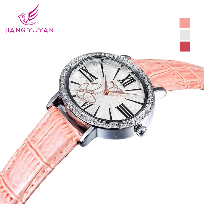 SKONE брендовые модные женские часы в римском стиле Relojes ремешки из искусственной