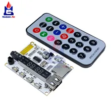 Цифровой светодиодный дисплей беспроводной Bluetooth FM MP3 декодирующая плата TF Micro SD карта аудио звуковой модуль с инфракрасным пультом дистанционного управления
