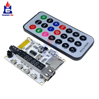 

Digital LED Display Wireless Bluetooth FM MP3 Decoding Board TF Micro SD Card Audio Sound Module with Infrared Remote Controller