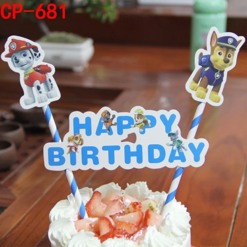 

1 Set Birthday cupcake toppers Plug-in Cake Decorations for Kids Happy Birthday Party Cake wedding cake topper Decor Accessories