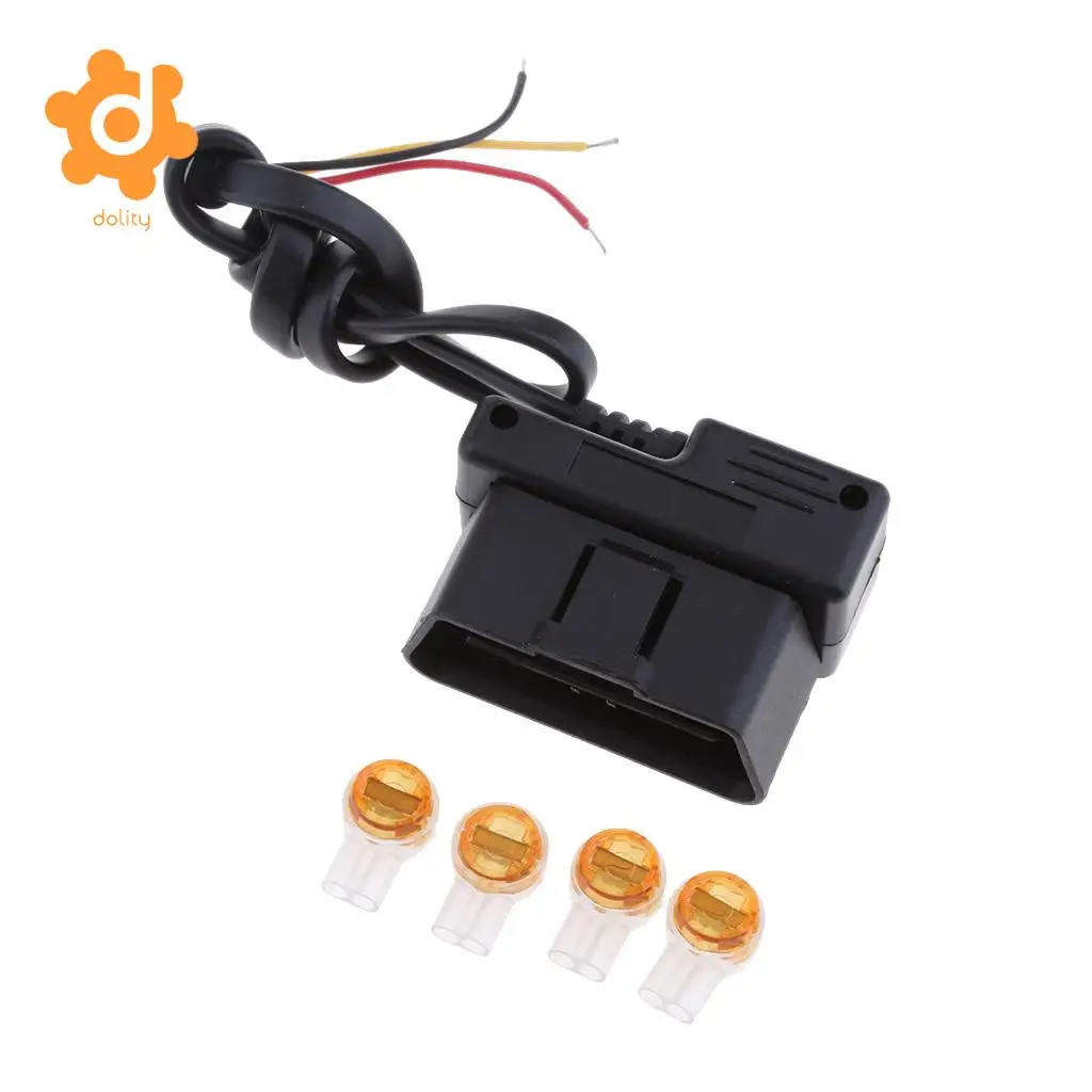 dolity OBD 2 Pin Step Down Cable 12V/24V to 5V Car Power Inverter Hard Wire Kit Buck Line Hidden Style