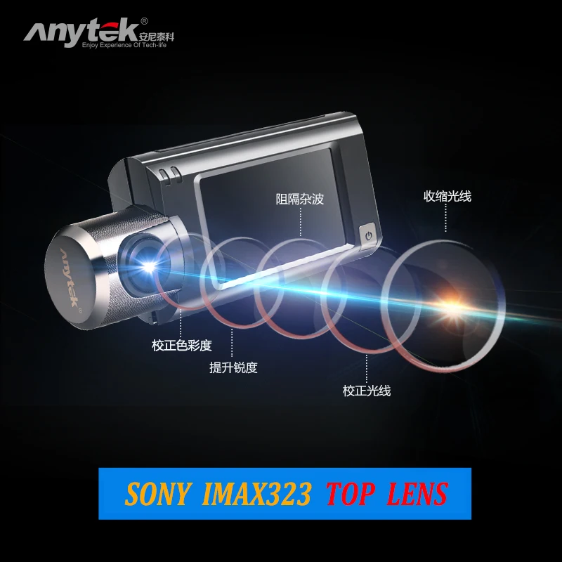 2018 оригинальный высококачественный автомобильный видеорегистратор Anytek G100 1080P FHD