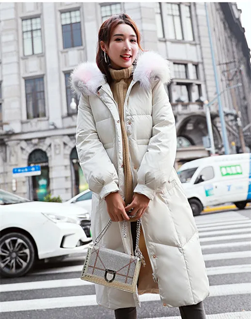 2018 Women Winter Parkas Long Jackets And Coats Adjustable Waist Female Thick Warm Coats Overknee Padded Outwear Jacket AS040 (23)