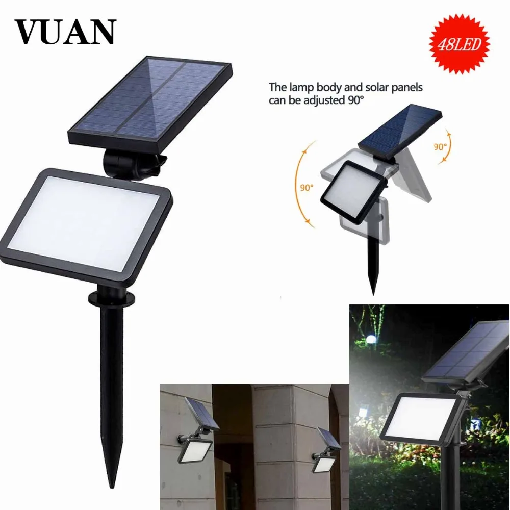 Buy 48 LED Solar Spotlight Landscape Lighting Wall In