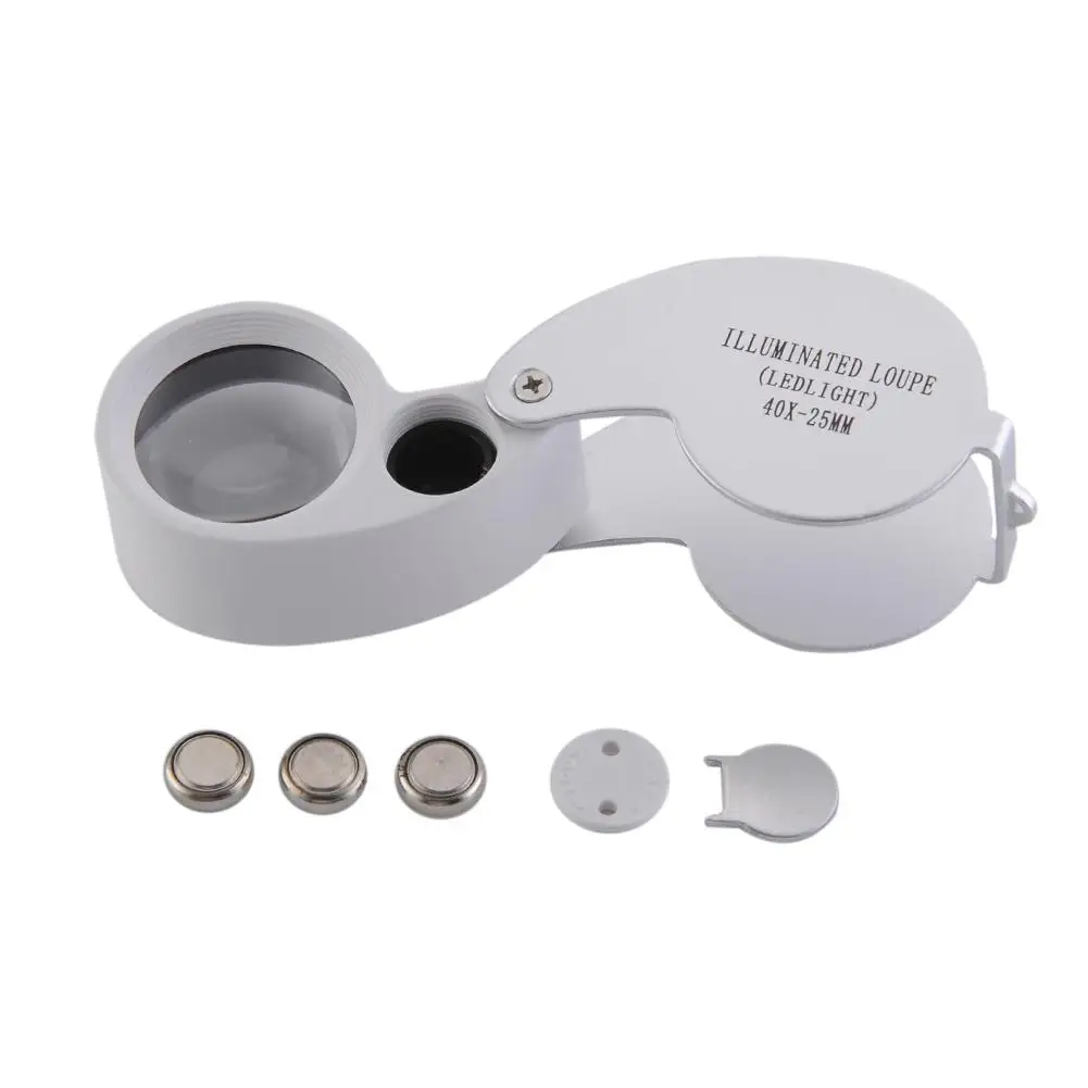 

Magnifying Glass 40x 40x25mm Loupe Magnifier Magnifying Triplet Jewelers Eye Glass Jewelry Diamond Magnifying Glass