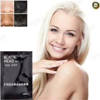 

blackhead Suction mask for Tearing style Deep Cleansing purifying peel off the Black head, minerals mud face mask 6g/bag
