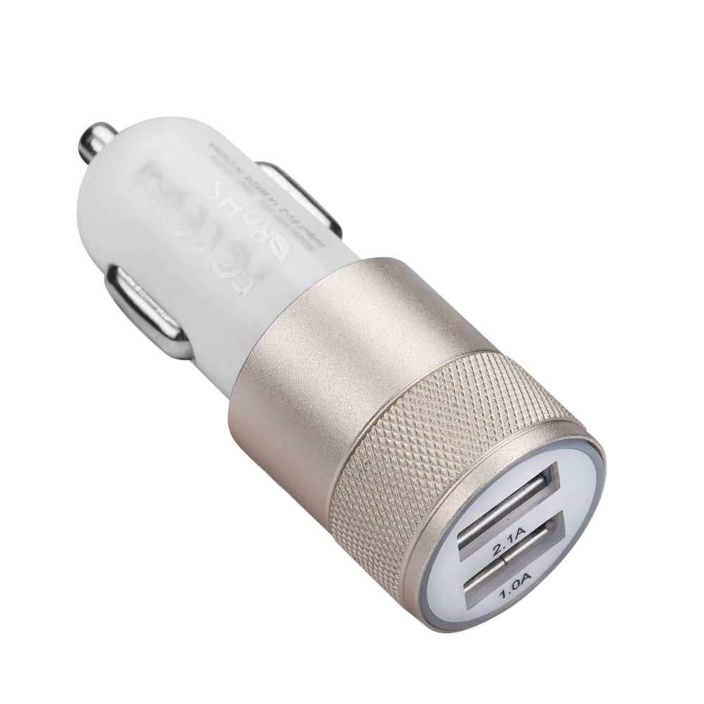 

kongyide Usb Charge 2.1A/24W 2-Port Smart USB Quick Charge Car Charger For iphone Spte14 2018