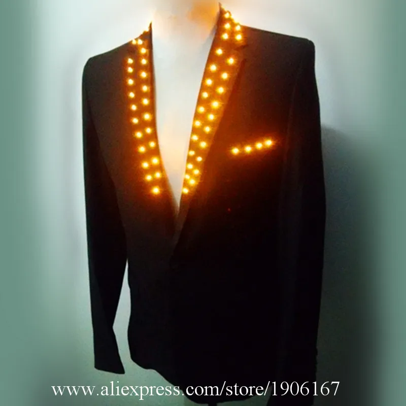 2018 new light suits, luminous, fluorescent clothing, bar birthday party jacket, men's clothing4