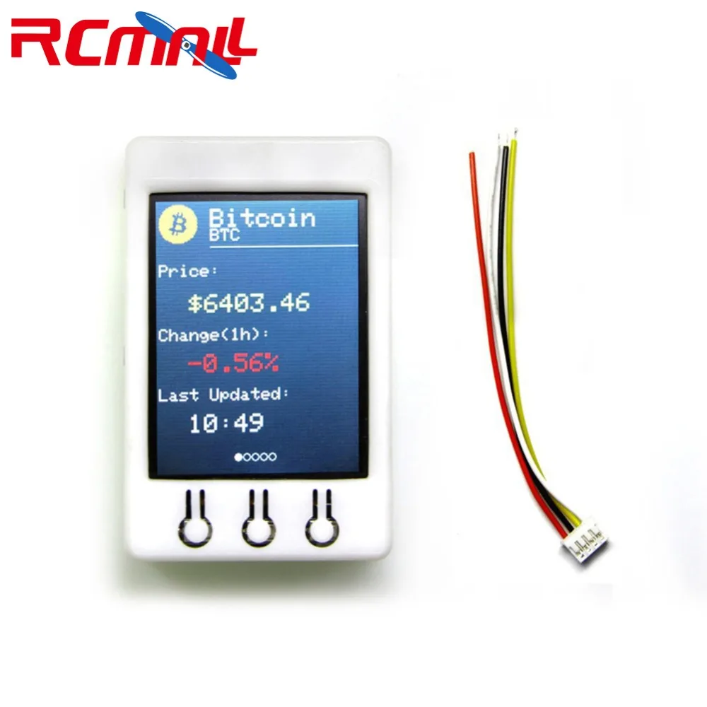 Для TTGO T Watcher BTC Ticker ESP32 для Arduino Биткоин цена Программа 4 MB SPI Flash Psram 2 дюймов 320*240 TFT